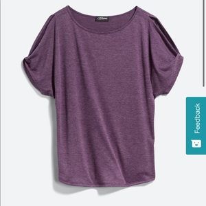 LAST DAY TO BUY!  Colette Cold Shoulder Knit Top, Purple, Small